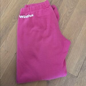Wildfox Vibrant Pink Womens Sweatpants